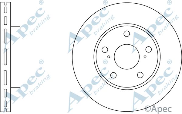 APEC BRAKING Jarrulevy DSK2745